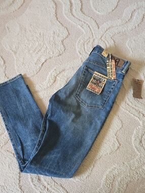 Ralph Lauren Women's Skinny Jeans in Medium Blue Denim
